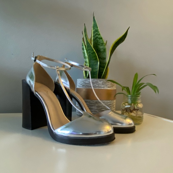 3.1 Phillip Lim Shoes - 3.1 Philip Lim Silver Chunky Heels